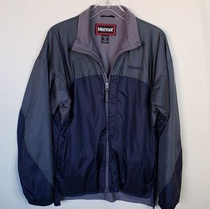 Marmot blue  mens lightweight full zip lined jacket M